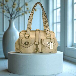 Vintage COACH DAPHNE Satchel in Pale Yellow